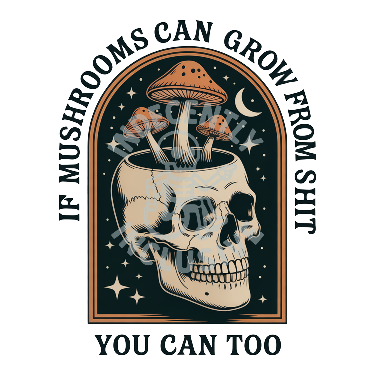 Positivity Mushrooms DTF Print