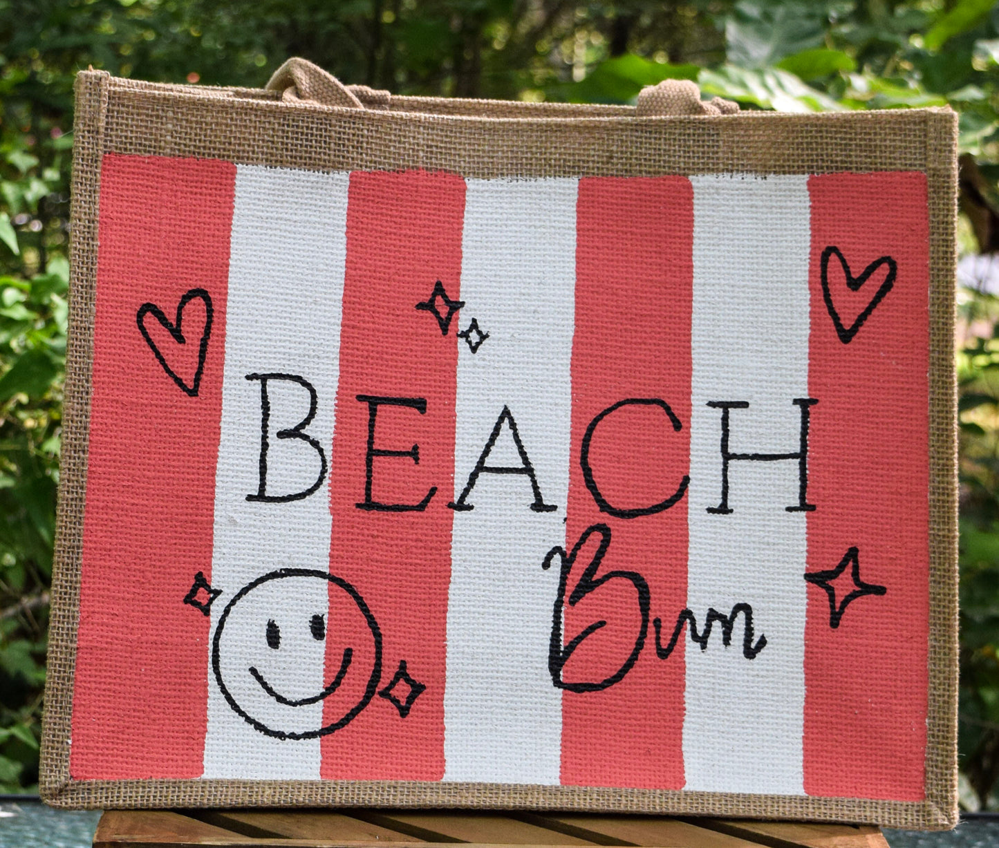 Summer Hand Painted Jute Bags